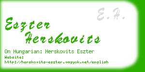 eszter herskovits business card